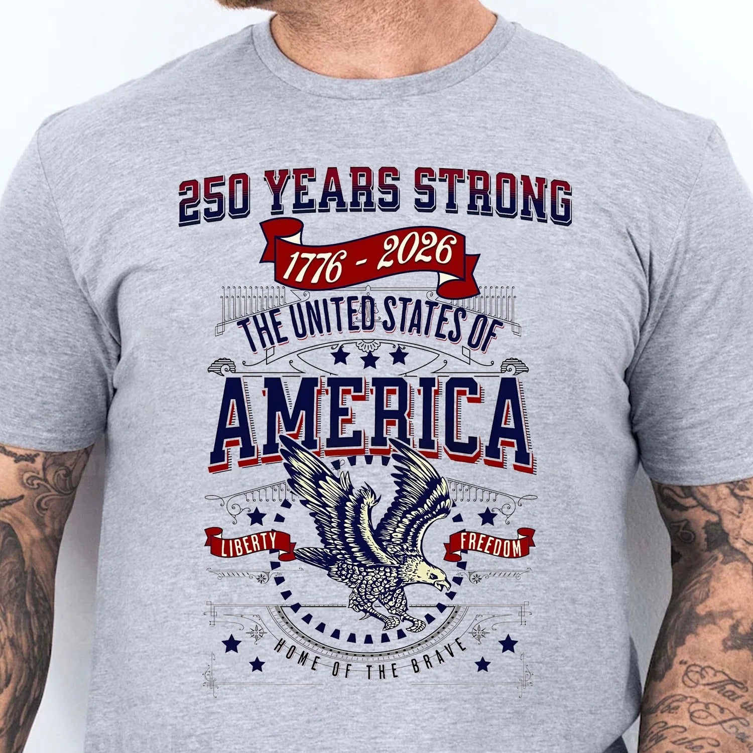 250 Years Strong USA Shirt, Happy 250th Birthday USA Shirt, America 250th Anniversary Shirt, Independence Day T-Shirt