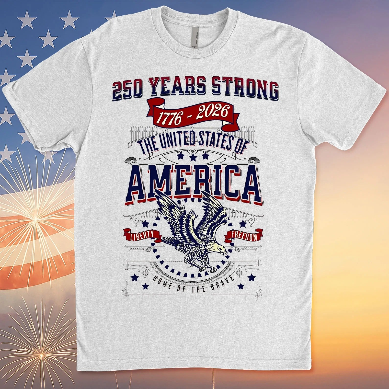 250 Years Strong USA Shirt, Happy 250th Birthday USA Shirt, America 250th Anniversary Shirt, Independence Day T-Shirt