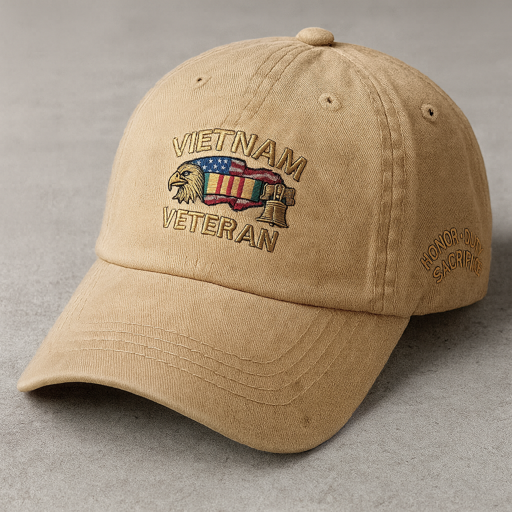 🔥BUY 3 FREE SHIPPING - Vietnam Veteran Honor Dad Hat
