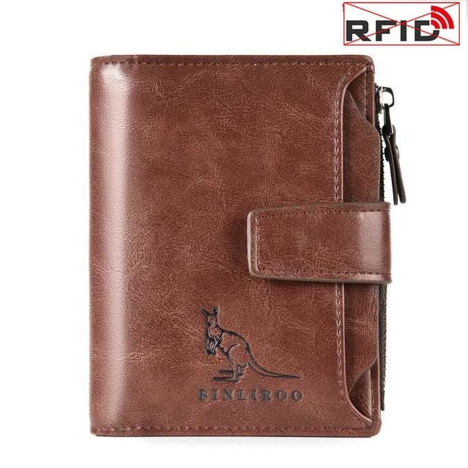 ❤Anti-theft Men's Wallet For Credit Card Holder Leather Zipped Portable Large