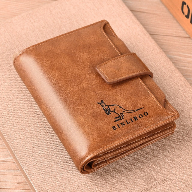 ❤Anti-theft Men's Wallet For Credit Card Holder Leather Zipped Portable Large