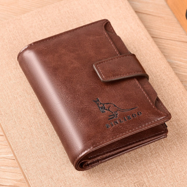 ❤Anti-theft Men's Wallet For Credit Card Holder Leather Zipped Portable Large