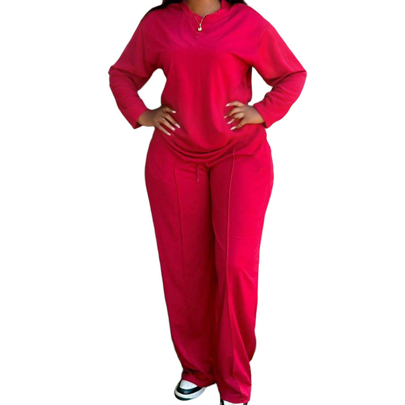 😌 Women's Comfortable Casual Luxury Suit | Long-sleeved Top and Pants Set | All-Day Comfort Combination!