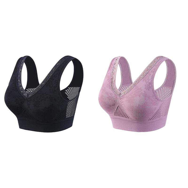 【✨1 + 1 безплатно - 2 броя】Безшевен дантелен сутиен, осигуряващ висока опора за жените