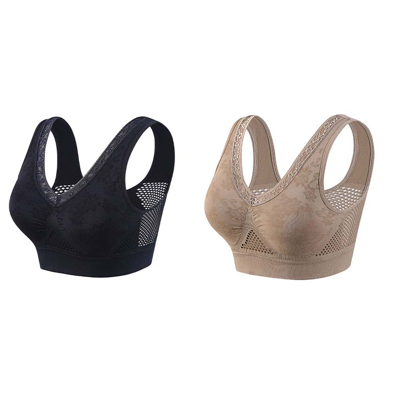 【✨1 + 1 безплатно - 2 броя】Безшевен дантелен сутиен, осигуряващ висока опора за жените