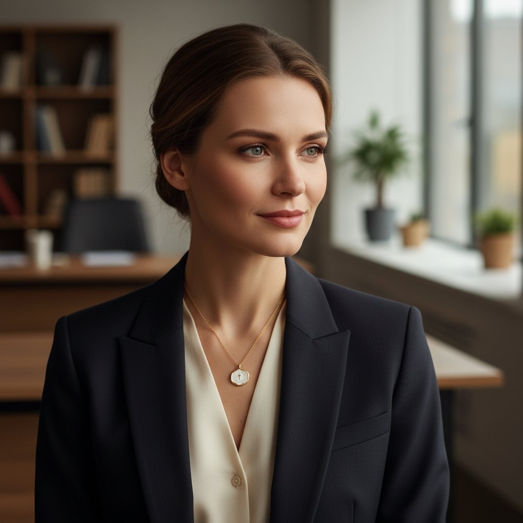 Новo пристигане ✨ Винтидж колие с овален кръст „Serene Faith“