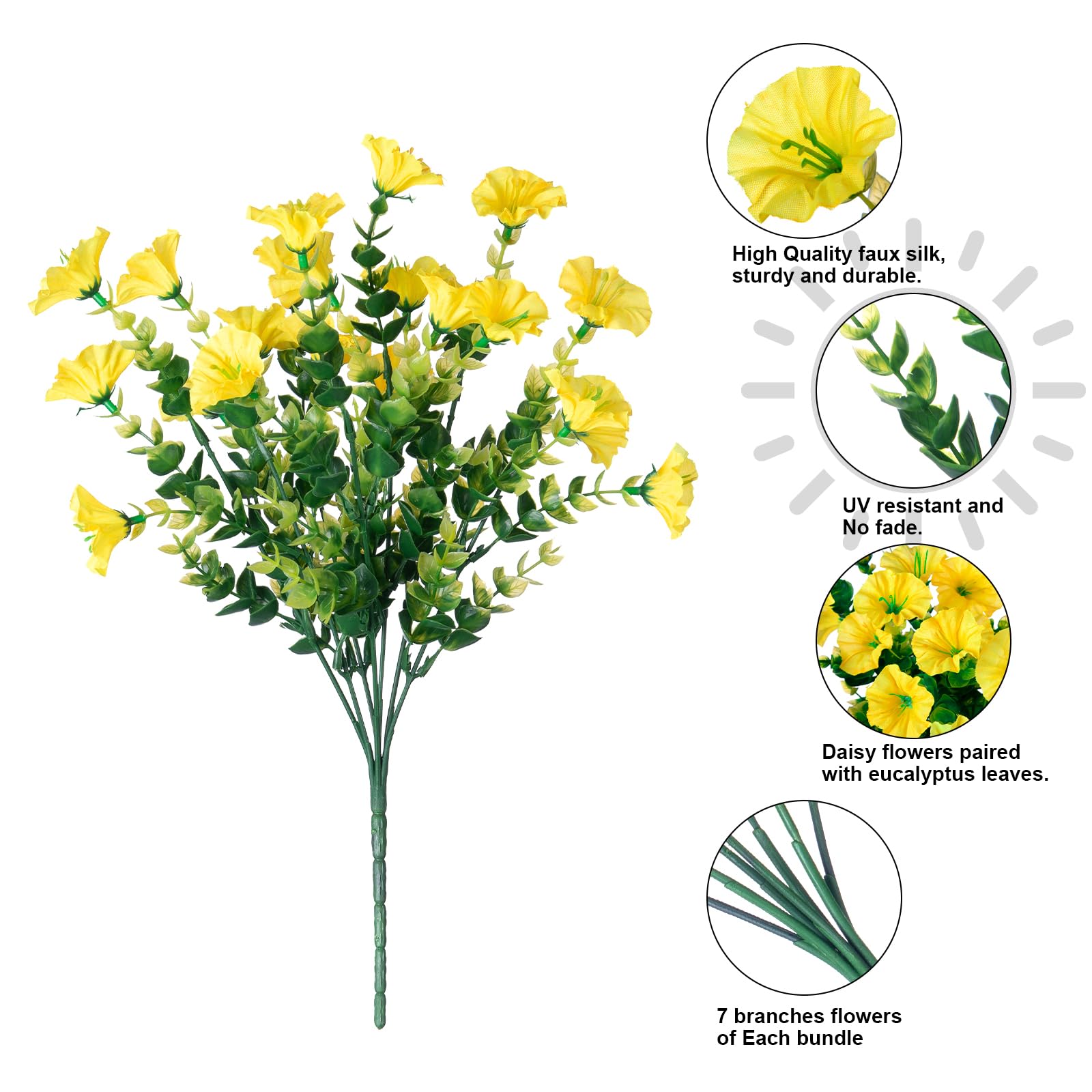 🔥Last Day Each Only $2.99🔥UV Resistant Artificial Petunias Flowers