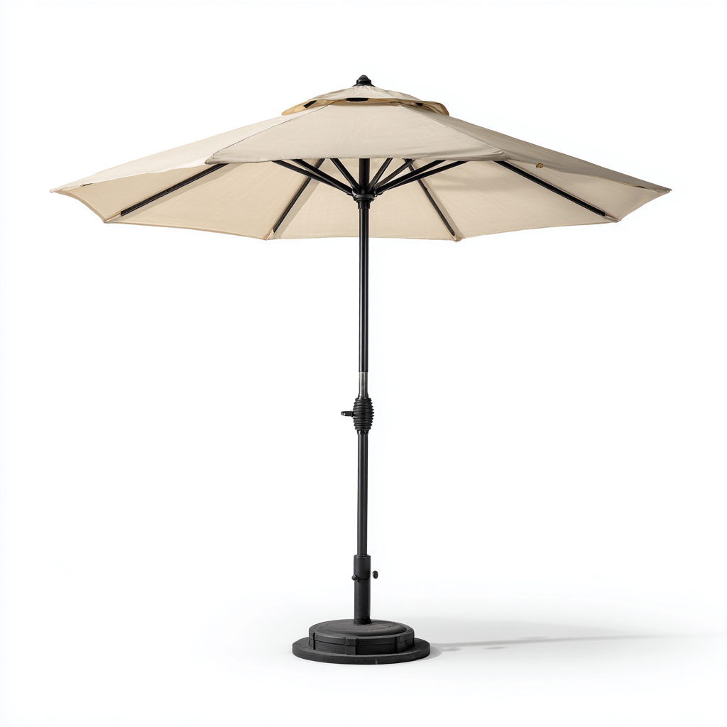 Parasol de jardin - aluminium - 300x300x250 cm - beige - pour terrasse et jardin - design moderne-Interiorsta