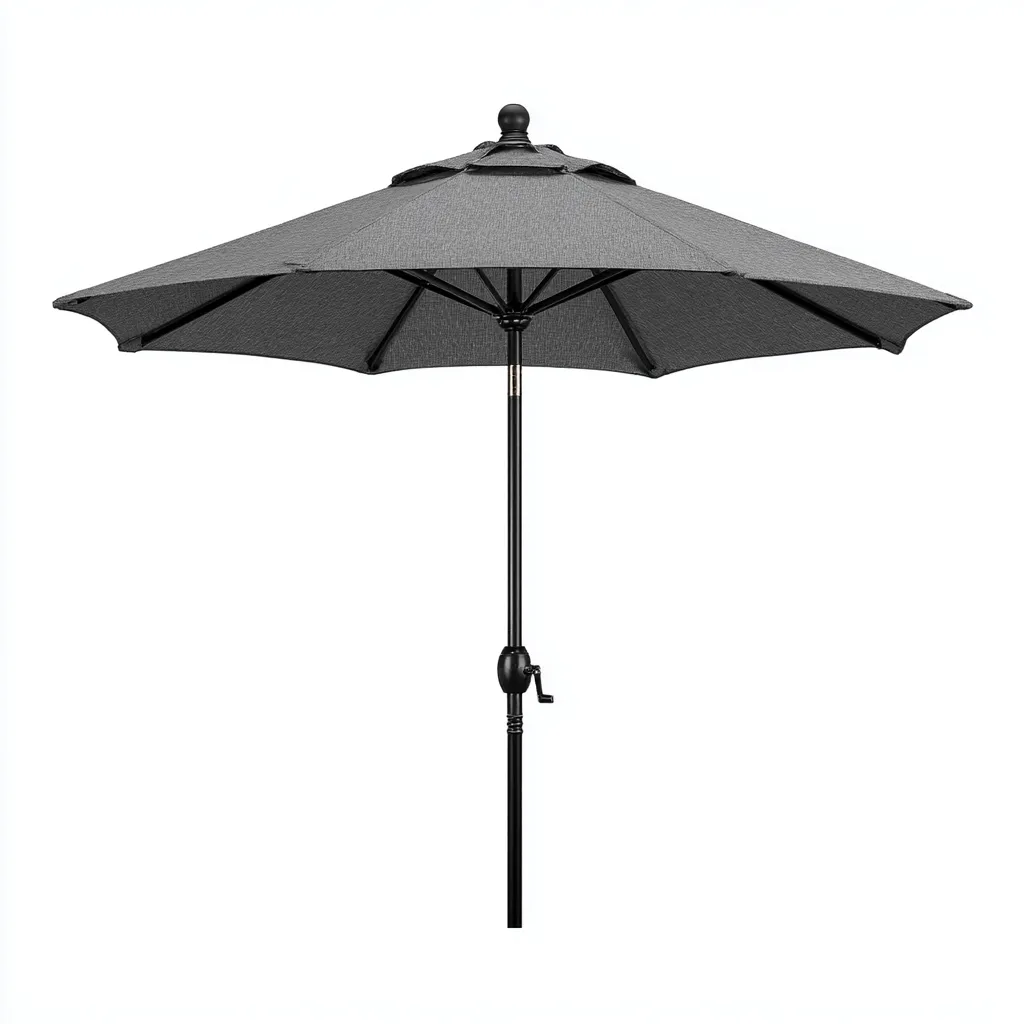 Parasol de jardin - aluminium - 300x300x250 cm - gris - pour terrasse et jardin - design moderne-Interiorsta