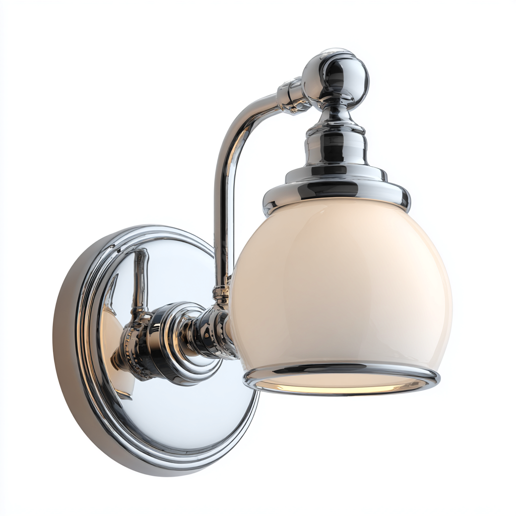 Applique murale métal et verre 18x22x28 cm - argent - style moderne - pour intérieur-Interiorsta