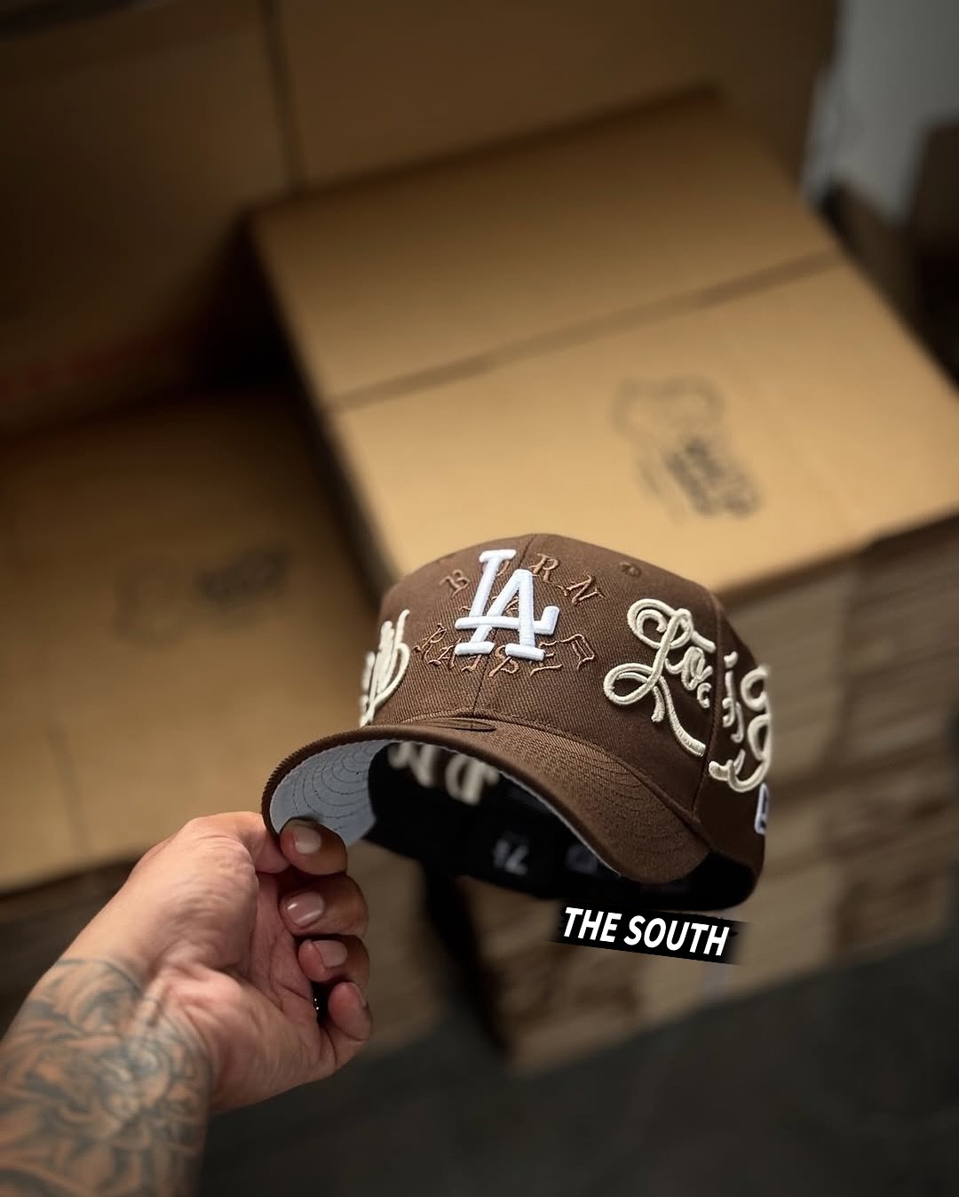 NEW ERA LOS ANGELES DODGERS  “BORN X RAISED” X “MR CARTOON” EMBROIDERED CASUAL BASEBALL CAP
