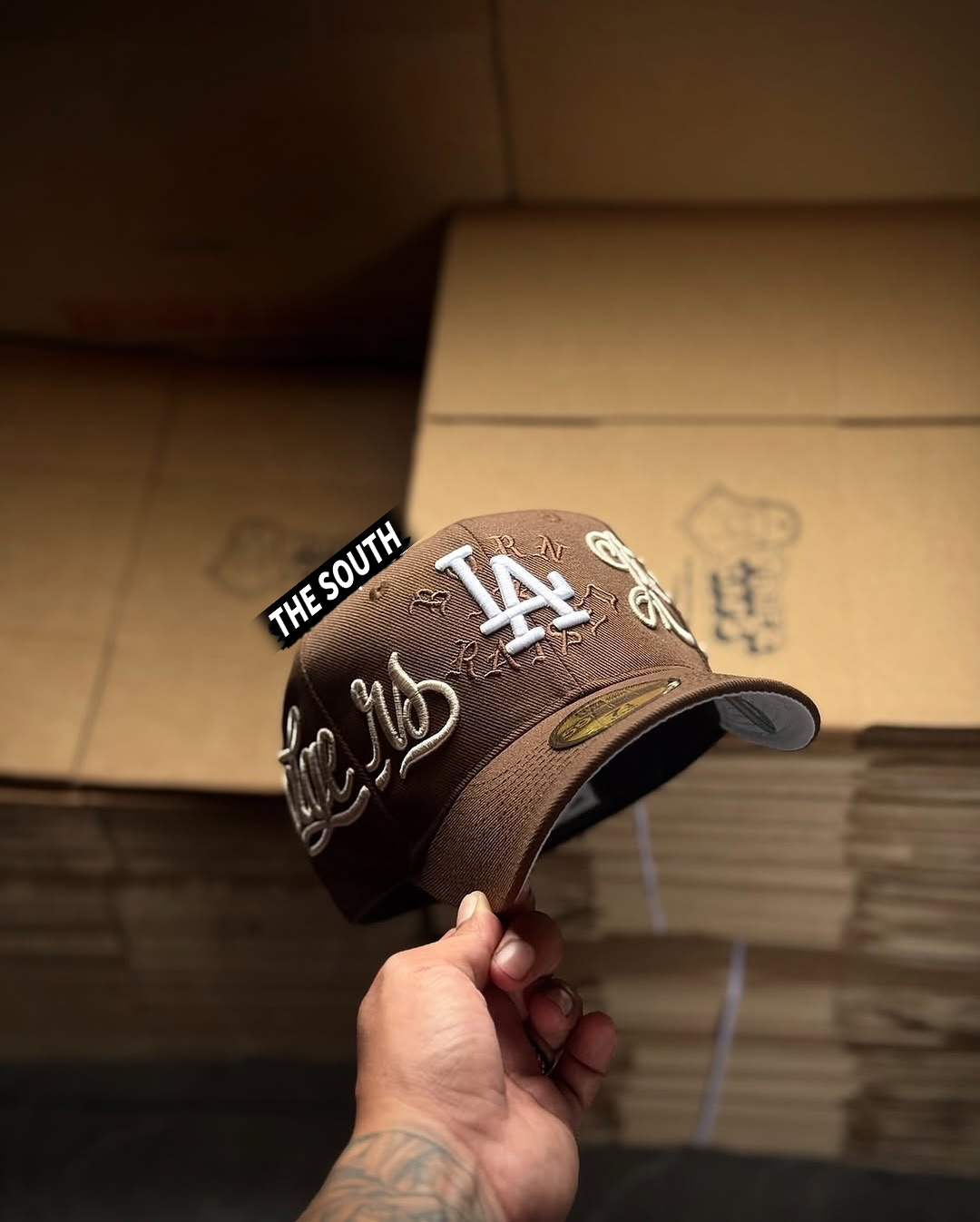 NEW ERA LOS ANGELES DODGERS  “BORN X RAISED” X “MR CARTOON” EMBROIDERED CASUAL BASEBALL CAP