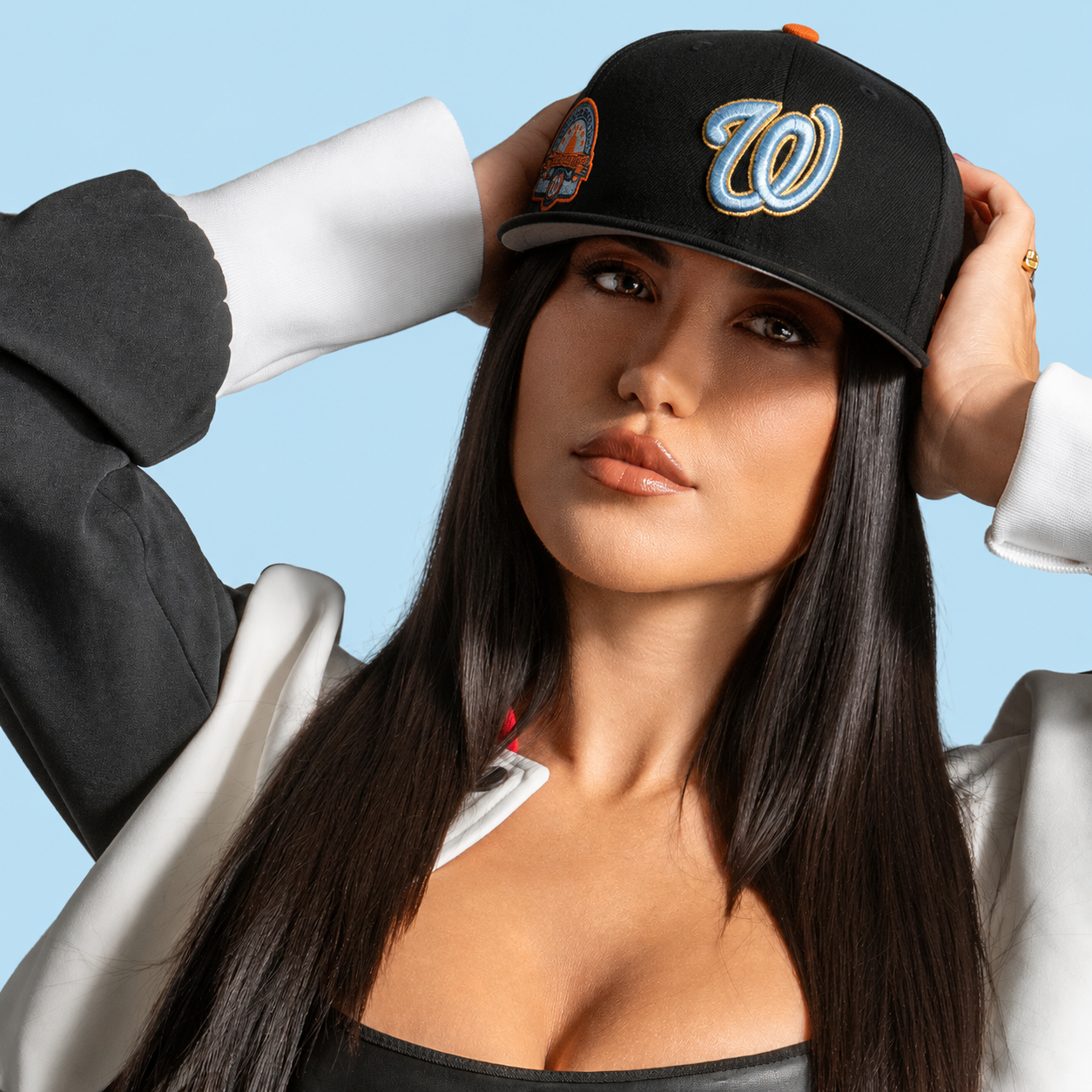 NEW ERA "WEST COAST" WASHINGTON NATIONALS FITTED HAT THE SOUTH CAP