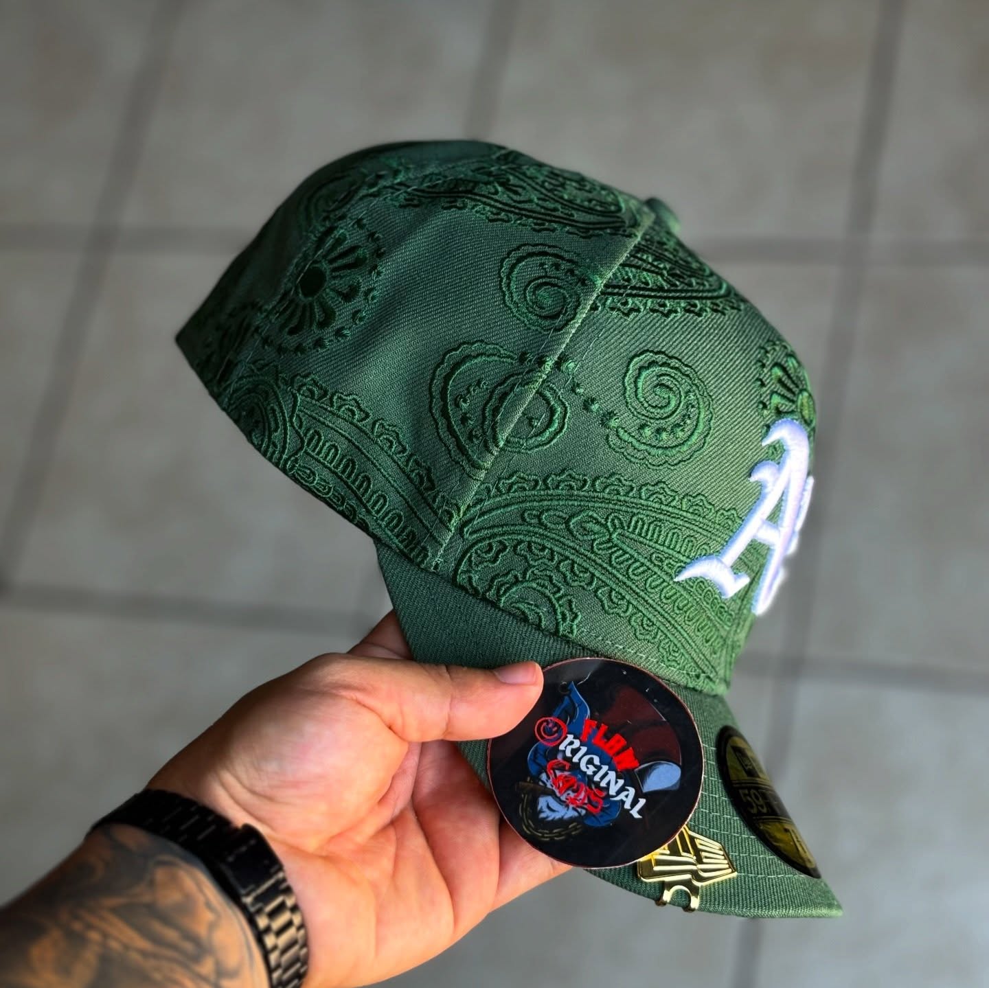 NEW ERA MLB OAKLAND ATHLETICS BORN X RAISED  EMBROIDERED CASUAL BASEBALL CAP