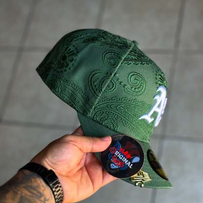 NEW ERA MLB OAKLAND ATHLETICS BORN X RAISED  EMBROIDERED CASUAL BASEBALL CAP