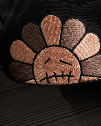 NEW ERA X DANDY HATS "Oriential Travis Flower” Black MURAKAMI  UV FITTED CAP THE SOUTH CAP-Thesouthcaps