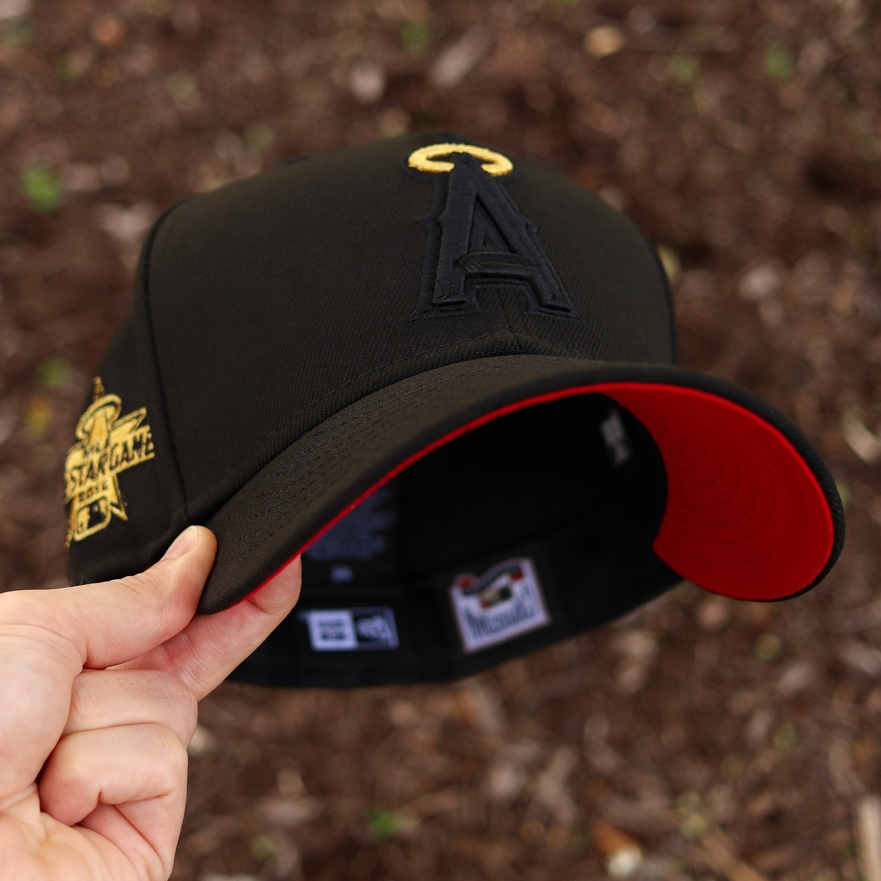 NEW ERA ANGELS RED/GOLD/BLACK ALL STAR GAME 2010 EMBROIDERED CASUAL BASEBALL CAP-Thesouthcaps