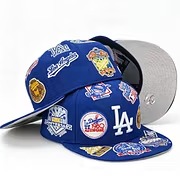 NEW ERA LOS ANGELES DODGERS HERITAGE PATCH SNAPBACK CAP –EMBROIDERED FLAT BRIM BASEBALL HAT-Thesouthcaps