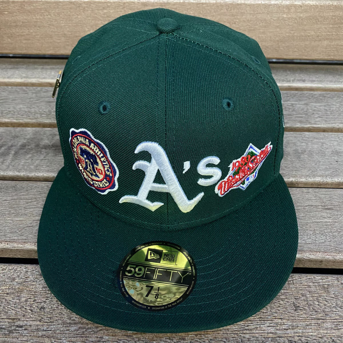NEW ERA GREEN HISTORIC WORLD SERIES CHAMPIONS EMBROIDERED CASUAL BASEBALL CAP-Thesouthcaps