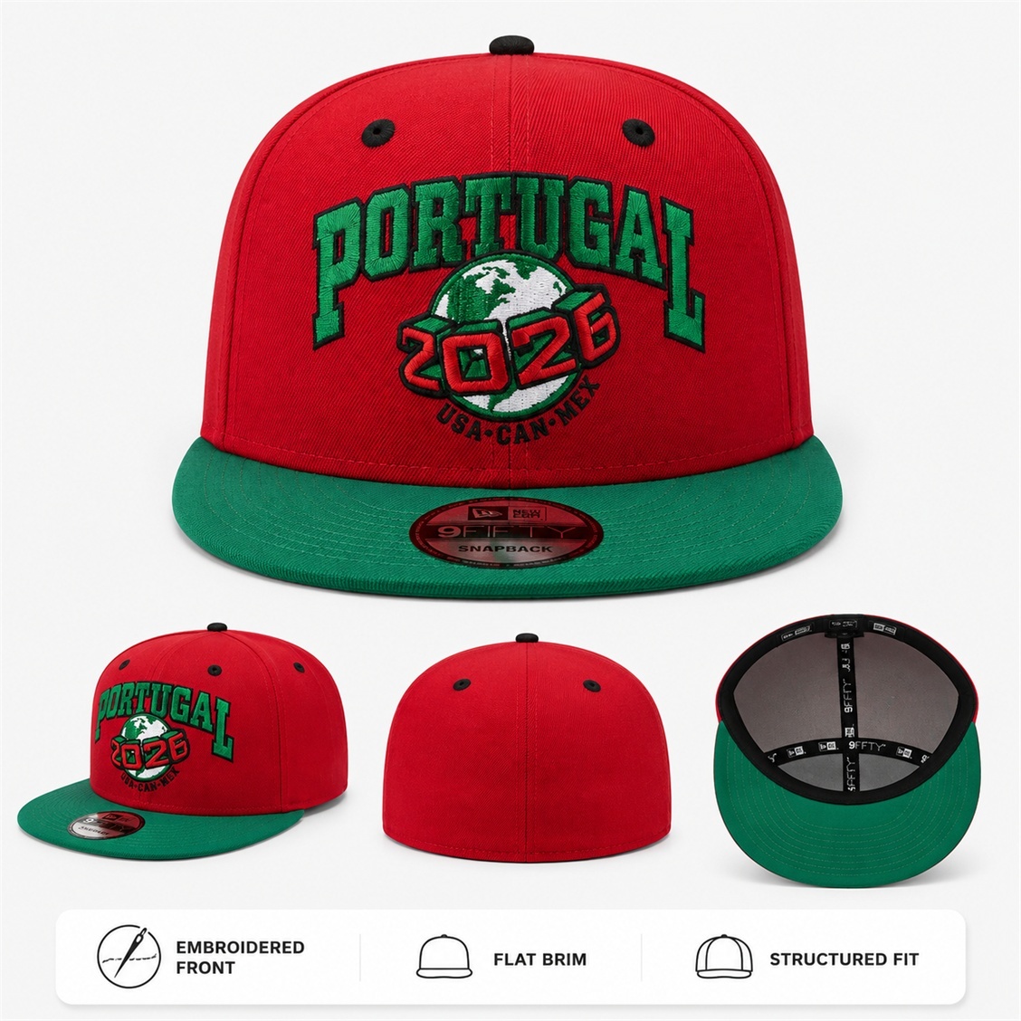 NEW ERA 2026 WORLD CUP PORTUGAL FOOTBALL 59FIFTY CLOSED