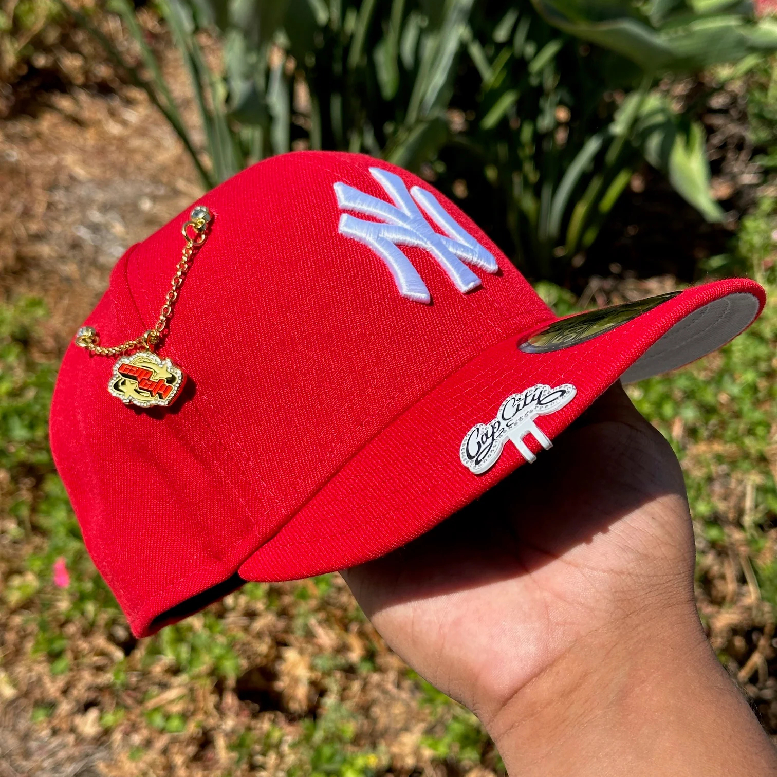 NEW ERA EXCLUSIVE 59FIFTY RED NEW YORK YANKEES-Thesouthcaps