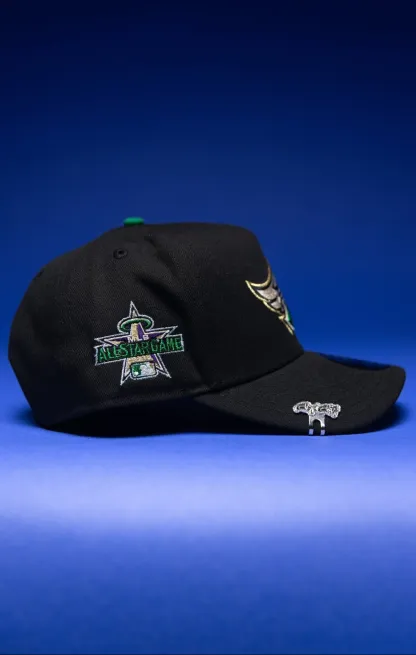 NEW ERA 9FIFTY A-FRAME BLACK ANAHEIM ANGELS SNAPBACK W/ ALL STAR GAME SIDE PATCH THE SOUTH CAP
