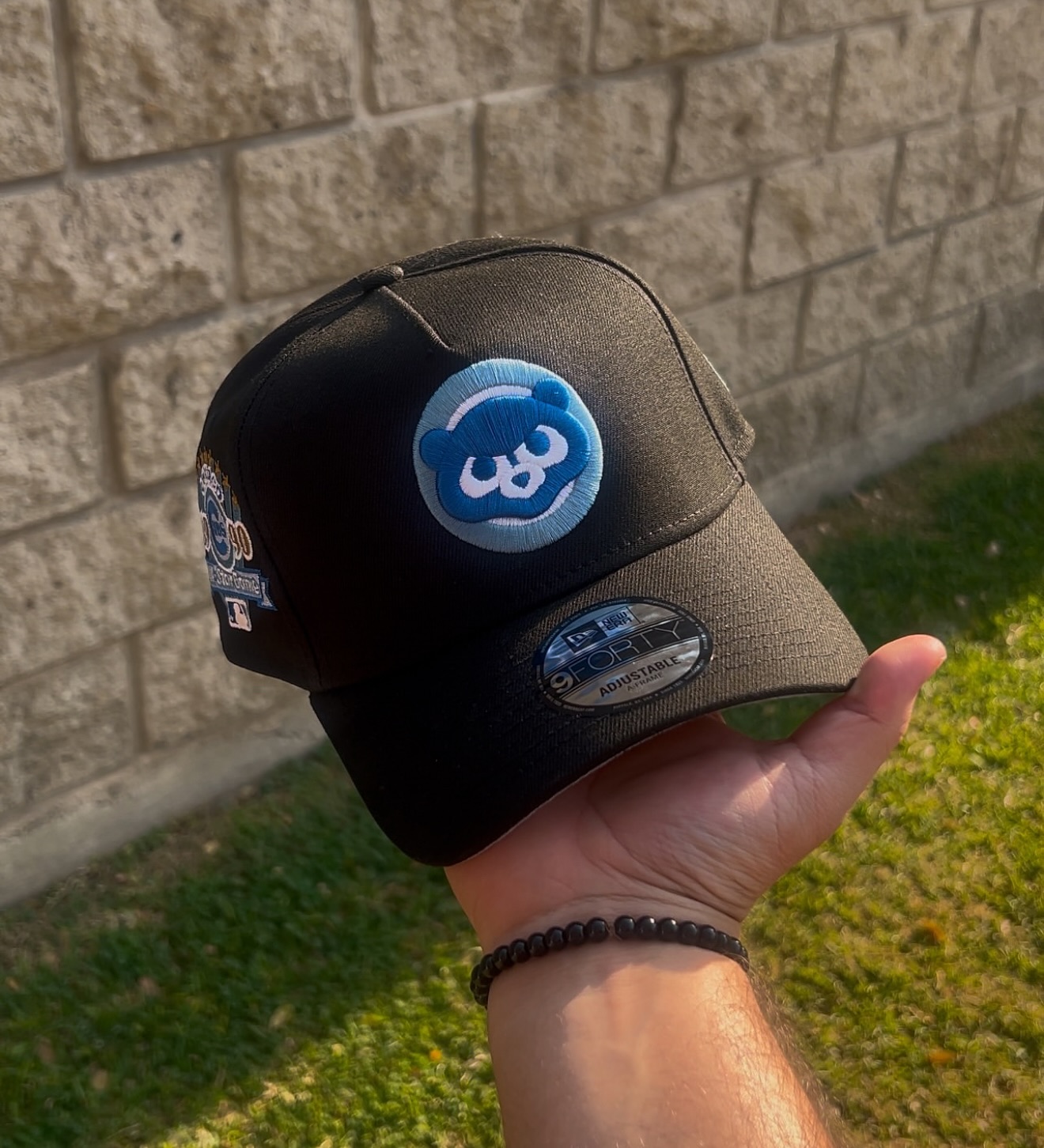 NEW ERA CHICAGO CUBS ALL STAR GAME 1990 BLACK ICE EDITION 9FORTY A FRAME SNAPBACK CAP-Thesouthcaps