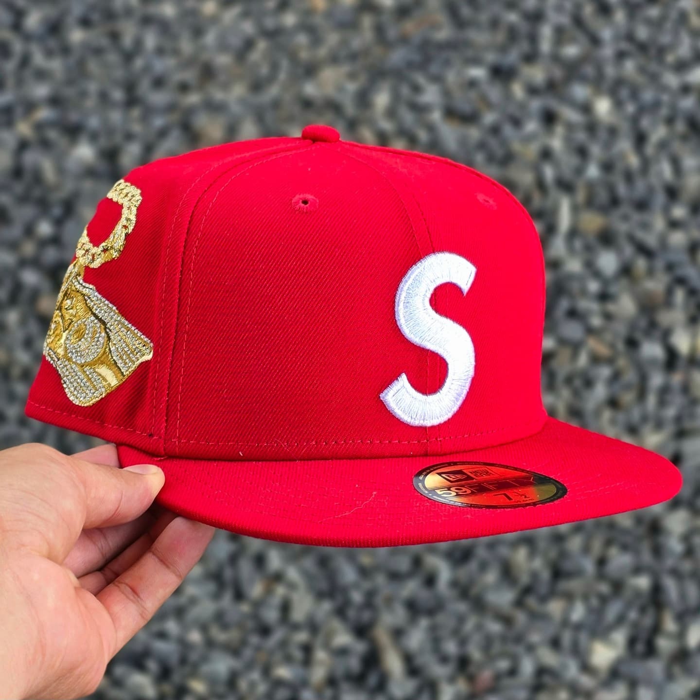 NEW ERA SUPREME JESUS PIECE S LOGO EMBROIDERED CASUAL BASEBALL CAP-Thesouthcaps
