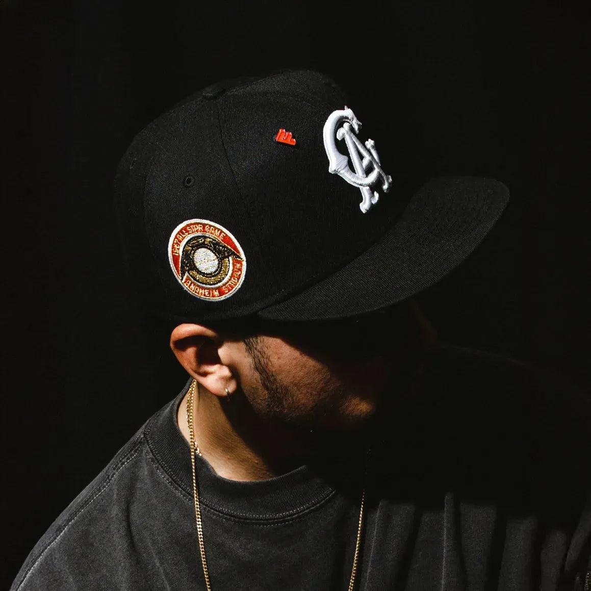 NEW ERA 59FIFTY MLB CALIFORNIA ANGELS ALL STAR GAME 1967 BLACK / SCARLET RED UV FITTED CAP THE SOUTH CAP-Thesouthcaps