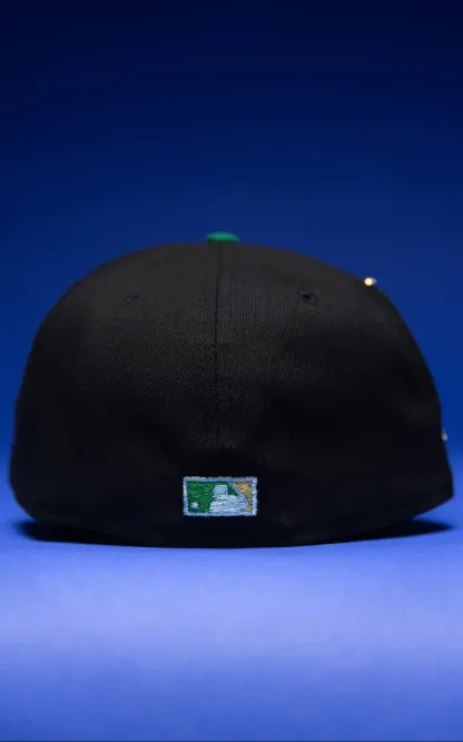 NEW ERA EXCLUSIVE 59FIFTY BLACK ANAHEIM ANGELS W/ 2019 ALL STAR GAME SIDE PATCH THE SOUTH CAP