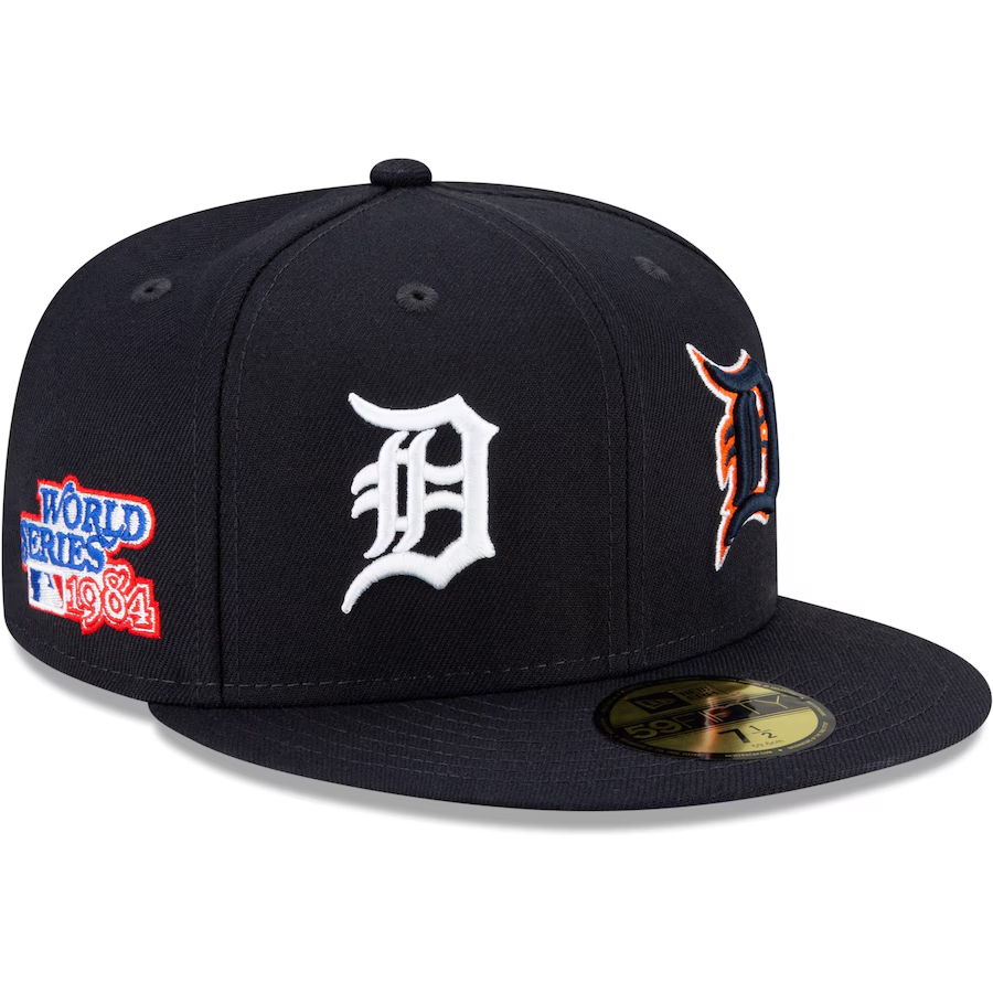 NEW ERA DETROIT TIGERS NAVY PATCH PRIDE EMBROIDERED CASUAL BASEBALL CAP-Thesouthcaps