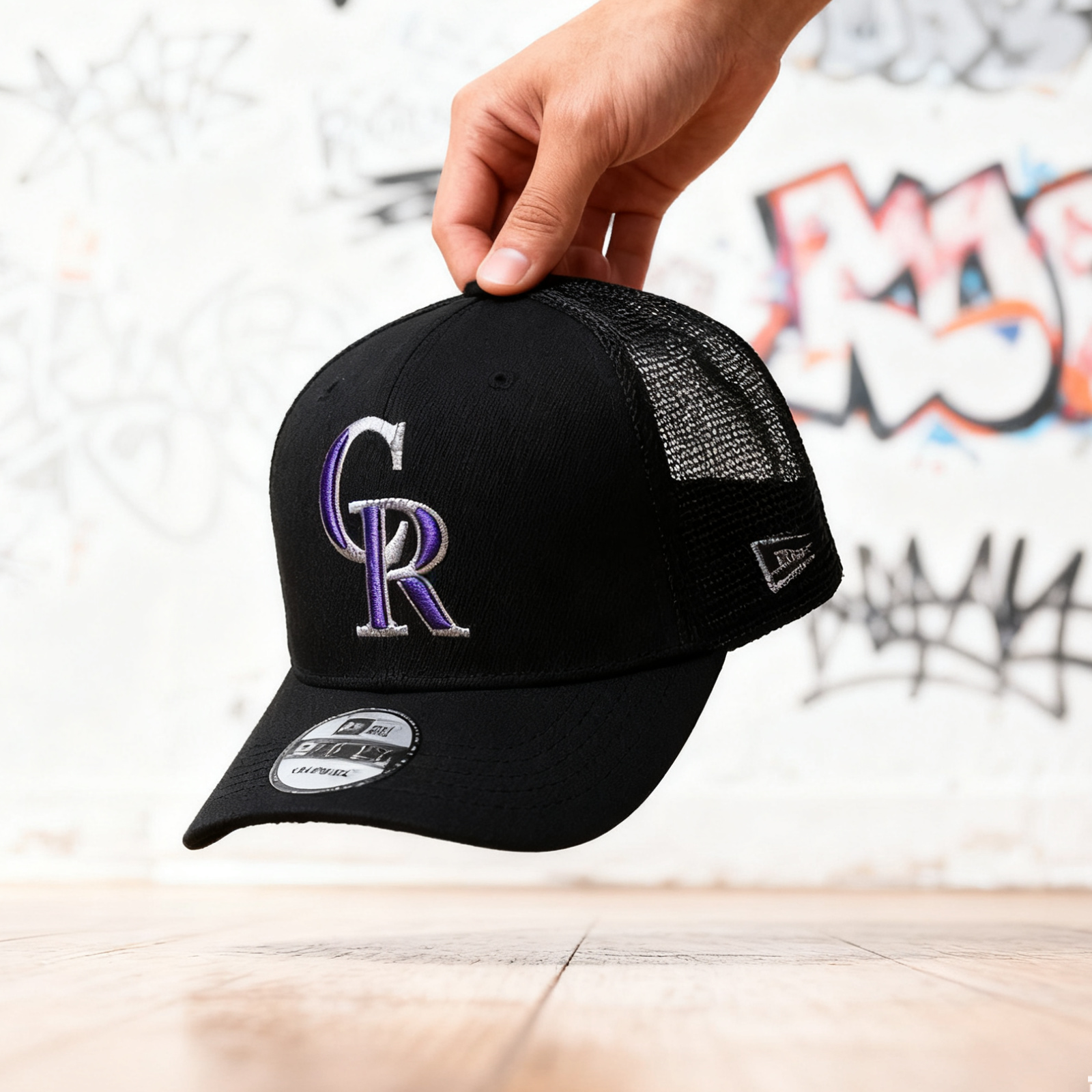 NEW ERA COLORADO ROCKIES 9FORTY ADJUSTABLE BASEBALL CAP BRAND NEW WITH LABEL BRAND NEW WITH LABEL/MESH/COLORBLOCK-Thesouthcaps