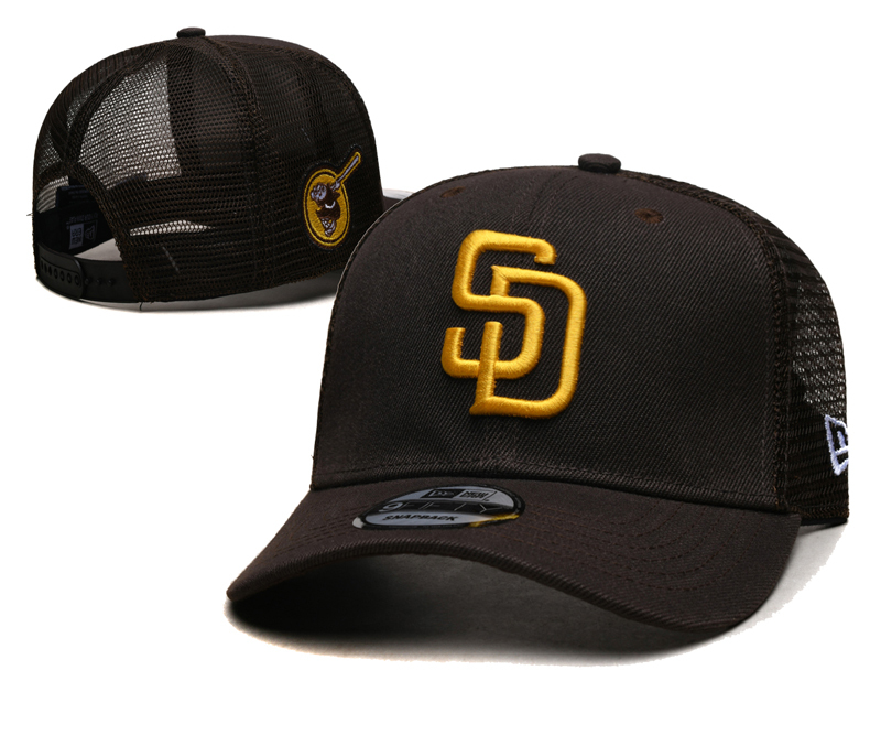 New San Diego Padres Era SD MLB Adjustable Trucker Cap Unisex Hat-Coll