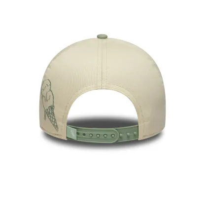 NEW ERA CHICAGO WHITE SOX MLB SUMMER ICON LIGHT BEIGE 9FORTY A-FRAME ADJUSTABLE CAP-Thesouthcaps