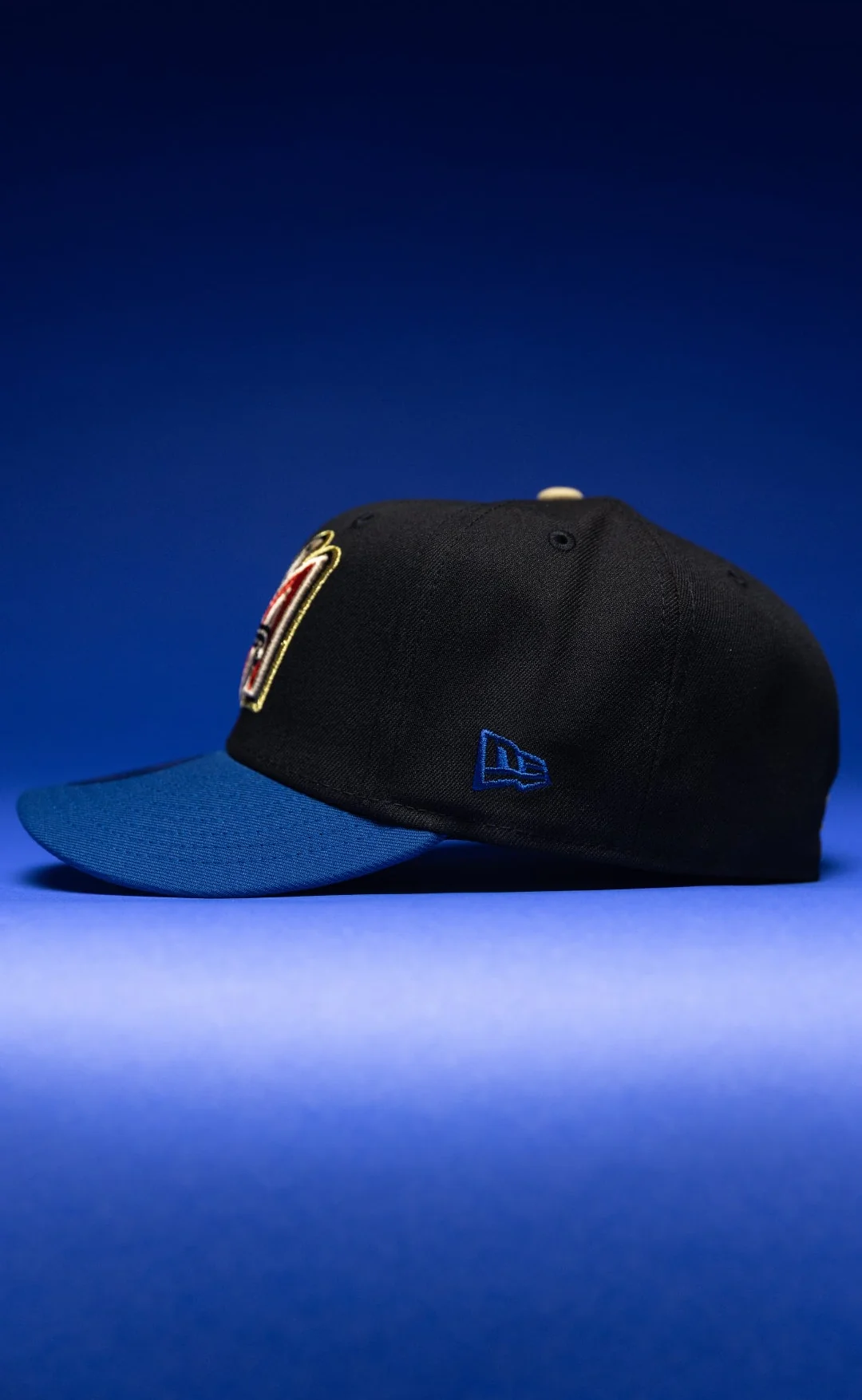 NEW ERA EXCLUSIVE 59FIFTY BLACK/NAVY ANAHEIM ANGELS W/ 2019 ALL STAR GAME SIDE PATCH THE SOUTH CAP