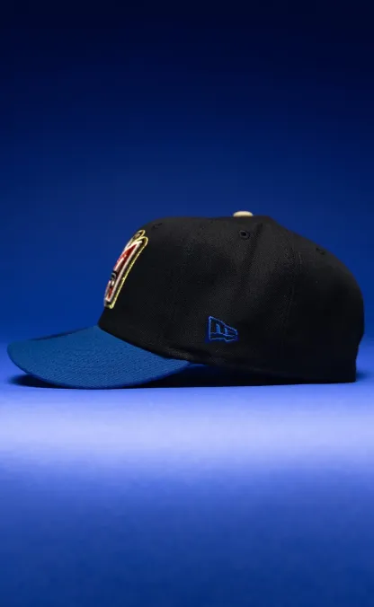 NEW ERA EXCLUSIVE 59FIFTY BLACK/NAVY ANAHEIM ANGELS W/ 2019 ALL STAR GAME SIDE PATCH THE SOUTH CAP