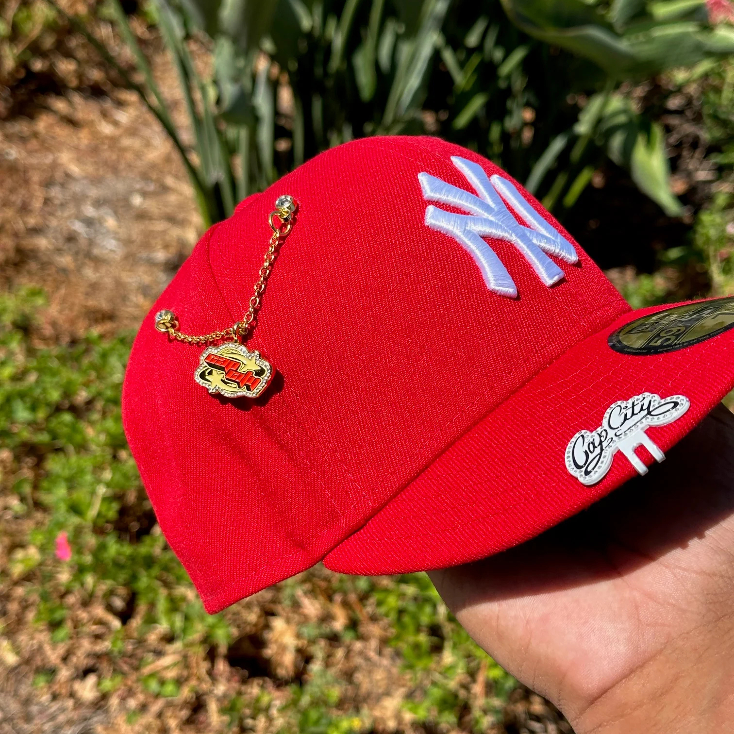NEW ERA EXCLUSIVE 59FIFTY RED NEW YORK YANKEES-Thesouthcaps