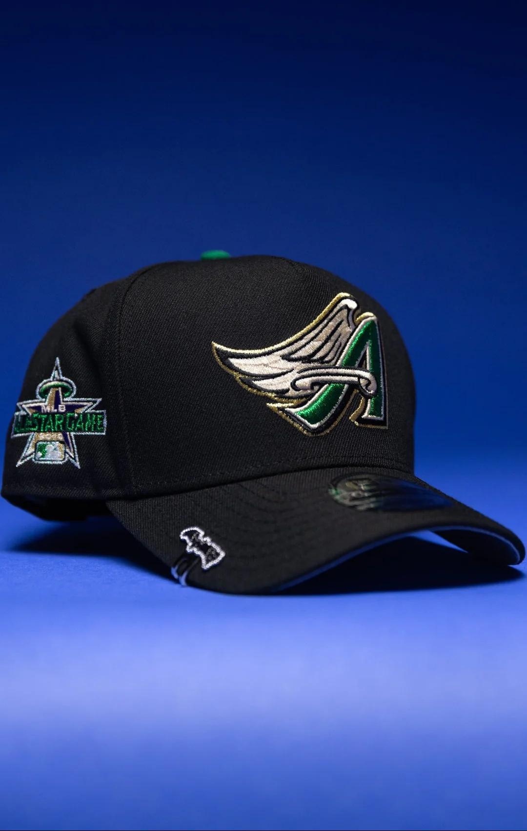 NEW ERA 9FIFTY A-FRAME BLACK ANAHEIM ANGELS SNAPBACK W/ ALL STAR GAME SIDE PATCH THE SOUTH CAP