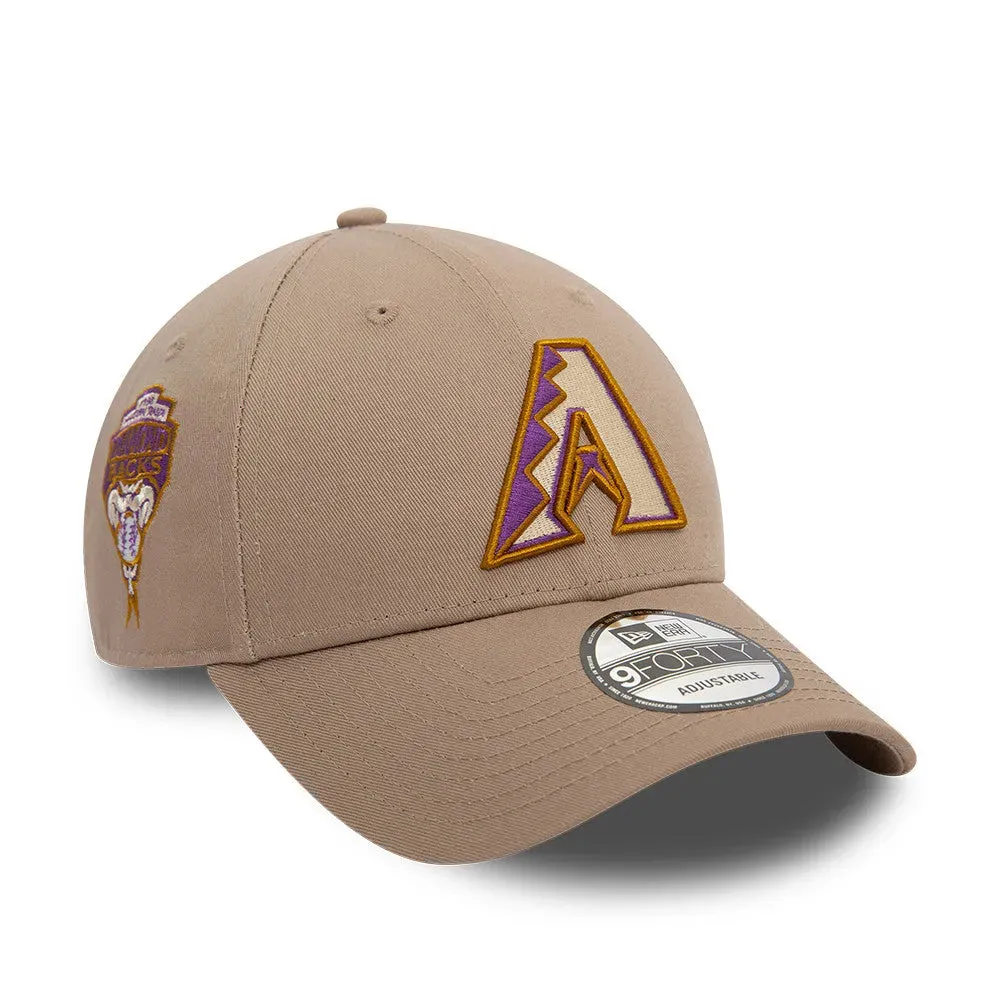 NEW ERA 9FORTY ARIZONA DIAMONDBACKS INAUGURAL SEASON 1998 ASH BROWN CAP-Thesouthcaps