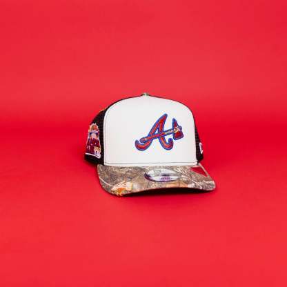 NEW ERA EXCLUSIVE 9FIFTY A-FRAME CHROME/ REALTREE ATLANTA BRAVES MESHBACK SNAPBACK W/ 2000 ALL STAR GAME SIDE PATCH-Thesouthcaps