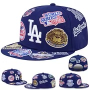 NEW ERA LOS ANGELES DODGERS HERITAGE PATCH SNAPBACK CAP –EMBROIDERED FLAT BRIM BASEBALL HAT-Thesouthcaps