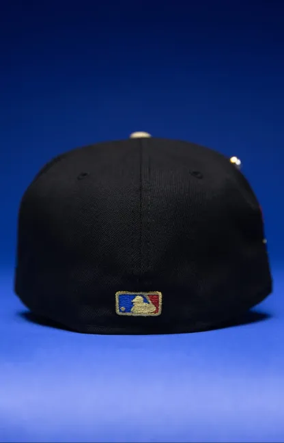 NEW ERA EXCLUSIVE 59FIFTY BLACK/NAVY LOS ANGELES DODGERS W/ SHOHEI OHTANI SIDE PATCH THE SOUTH CAP