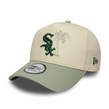 NEW ERA CHICAGO WHITE SOX MLB SUMMER ICON LIGHT BEIGE 9FORTY A-FRAME ADJUSTABLE CAP-Thesouthcaps