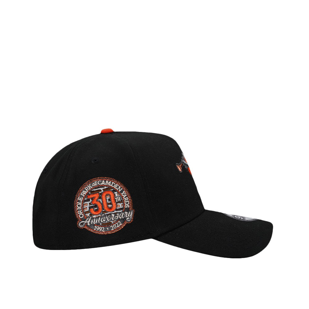 NEW ERA EU EXCLUSIVE NEW ERA HAT 9FORTY SNAPBACK BALTIMORE ORIOLES MLB 30TH ANNIVERSARY KELLY GREEN BOTTOM A FRAME SNAPBACK CAP BLACK-Thesouthcaps