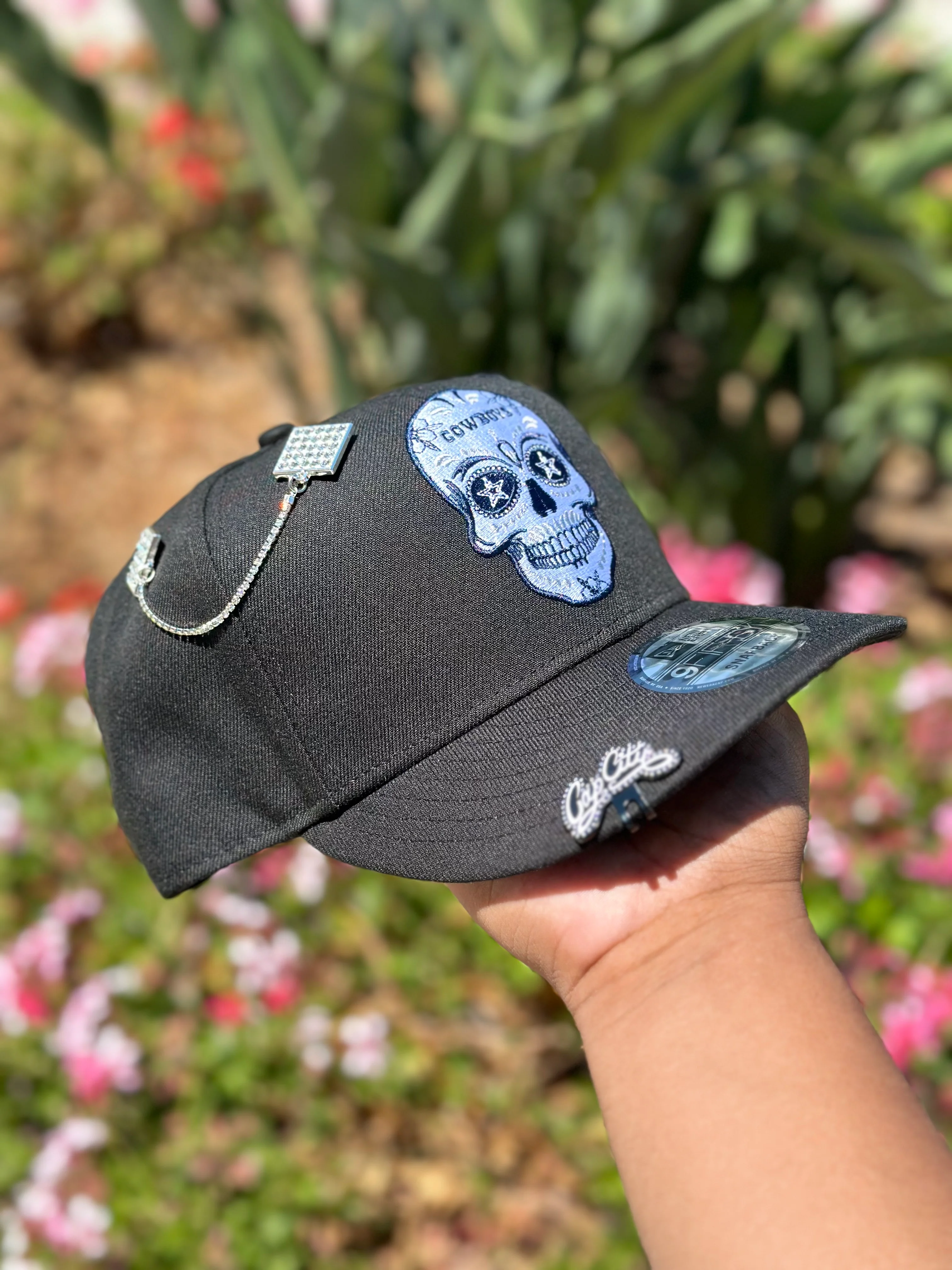 NEW ERA EXCLUSIVE 9FIFTY BLACK DALLAS COWBOYS "CALAVERA" SNAPBACK-Thesouthcaps