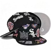 NEW ERA CHICAGO WHITE SOX HERITAGE PATCH SNAPBACK CAP-EMBROIDERED FLAT BRIM BASEBALL HAT-Thesouthcaps