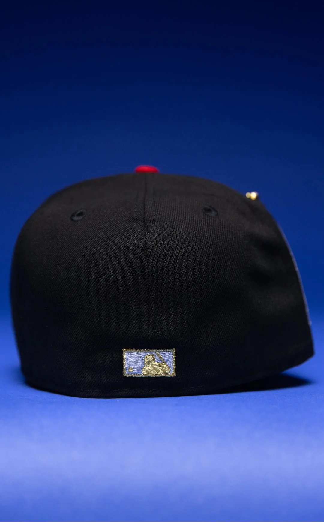 NEW ERA EXCLUSIVE 59FIFTY BLACK/RED BALTIMORE ORIOLES W/ 30TH ANNIVERSARY SIDE PATCH THE SOUTH CAP