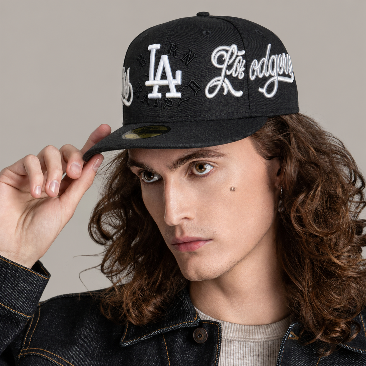 NEW ERA 59FIFTY MLB LOS ANGELES DODGERS BORN X RAISED EMBROIDERED CASUAL BASEBALL CAP THE SOUTH CAP