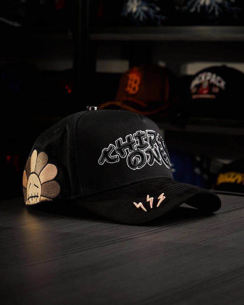 NEW ERA X DANDY HATS "Oriential Travis Flower” Black MURAKAMI  UV FITTED CAP THE SOUTH CAP-Thesouthcaps