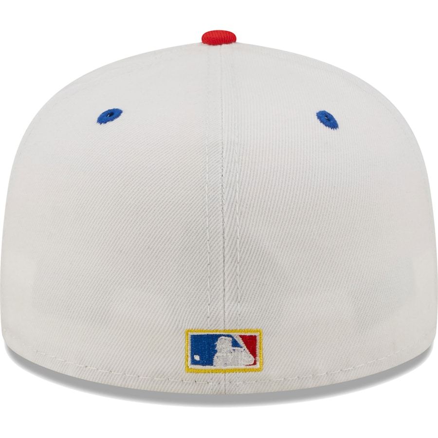 NEW ERA MEN'S ARIZONA DIAMONDBACKS NEW ERA WHITE/ROYAL BLUE 10TH ANNIVERSARY CHERRY LOLLI 59FIFTY FIT CAP-Thesouthcaps